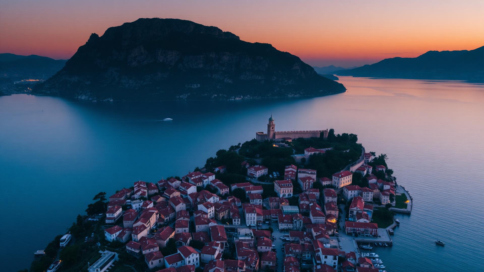 Kotor stari grad iz vazduha